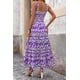 thumbnail image 2 of Vestido PRETTYGARDEN Floral Morado Blanco Maxi XL, 2 of 9