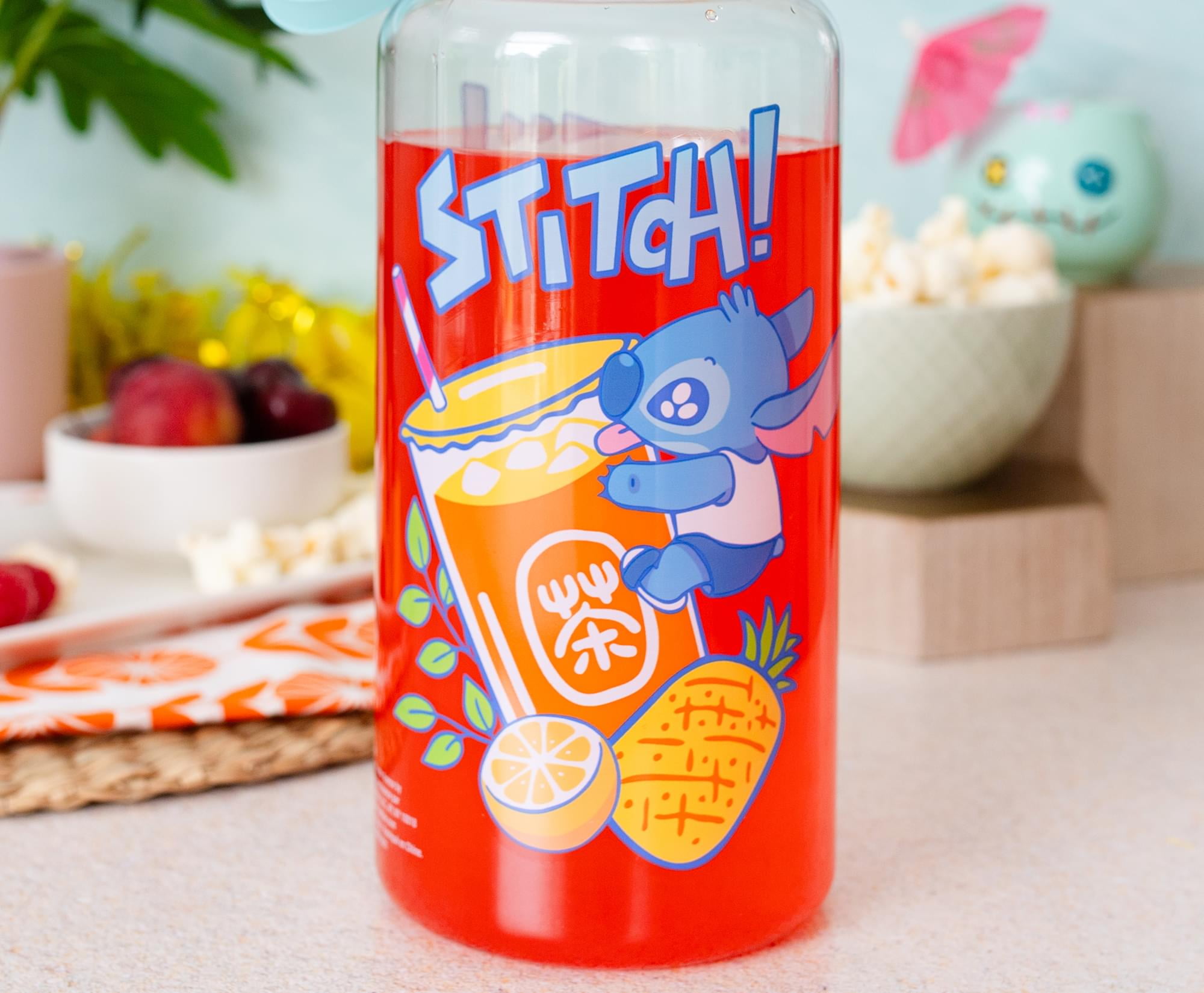 Disney Anime Stitch Kids Sports Water Bottle Stitch Anime bottiglie d'acqua  portatili Baby Outdoor Water