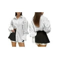 thumbnail image 3 of Button Down Shirt for Women Long Sleeve Blouses Tops Business Casual Work Outfits White S, 3 of 7