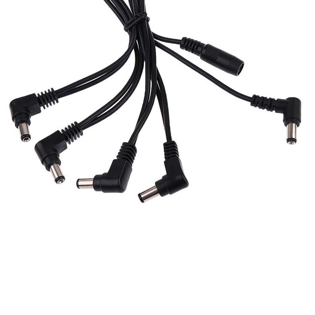 Baohd Electric Guitar Effect Pedals Adapter 9V 1A Power Supply Cable Compact and Portable 5 Way 1Set