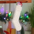 thumbnail image 4 of Twinkseal  Christmas Stockings, 18 Inches Large Size Christmas Stockings Cable Knitted Stocking Gifts, 4 of 4