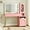 Pink, variant on Vanity Desk with Mirror and Lights, 48'' Makeup Vanity with Arch Groove, Fluted Modern Vanity with Glass top & Storage Cabinet, 3 Lighting Modes Adjustable Brightness for Bedroom, Pink