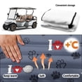 thumbnail image 6 of Pzuqiu Golf Cart Seat Covers with Paw Print Pattern, Golf Cart Seats Cushion for 2 Passenger Club Car Models, 6 of 9