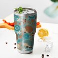 thumbnail image 3 of 30oz Cute Green Hedgehog Pattern with Pioneer Flower Tumblers Stainless Steel Tumbler with Lid and Straw,Vacuum Insulated Double Wall Travel Tumbler Cups Mug with Cleaning Brush for Coffee,Tea, 3 of 7