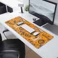 thumbnail image 2 of Long Mouse Pads for Desk,Halloween Pumpkin Words Pattern Desk Mats on Top Of Desks, Desk Mouse Pad Extra Large with 3mm Non-Slip Base and Stitched Edge for Gaming,Office,Work,Home 31.5x11.8in, 2 of 5
