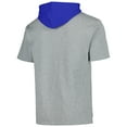 thumbnail image 3 of Men's Mitchell & Ness Heather Gray Chicago Cubs Postgame Short Sleeve Pullover Hoodie, 3 of 3