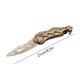 thumbnail image 2 of Cuchillo plegable de madera Karambit con forma de mariposa, modelo premium de madera de tilo, rompecabezas, diseño liso, espigas y mortaja, estructura lógica, kit de ensamblaje DIY., 2 of 5