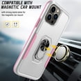 thumbnail image 6 of Full Body Protective Phone Case for iPhone 13 Pro Max 6.7", Heavy Duty Shockproof Cover iPhone 13 Pro Max [Dual Layer][Hard PC Back], Built in Finger Ring Stable 360°Rotatable Magnetic Ring Kickstand, 6 of 7