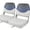 Gray/Blue/Dark Grey, variant on Seamander Fishing Boat Seats, White/Red/Dark Grey, Folding Seats, 2 Count