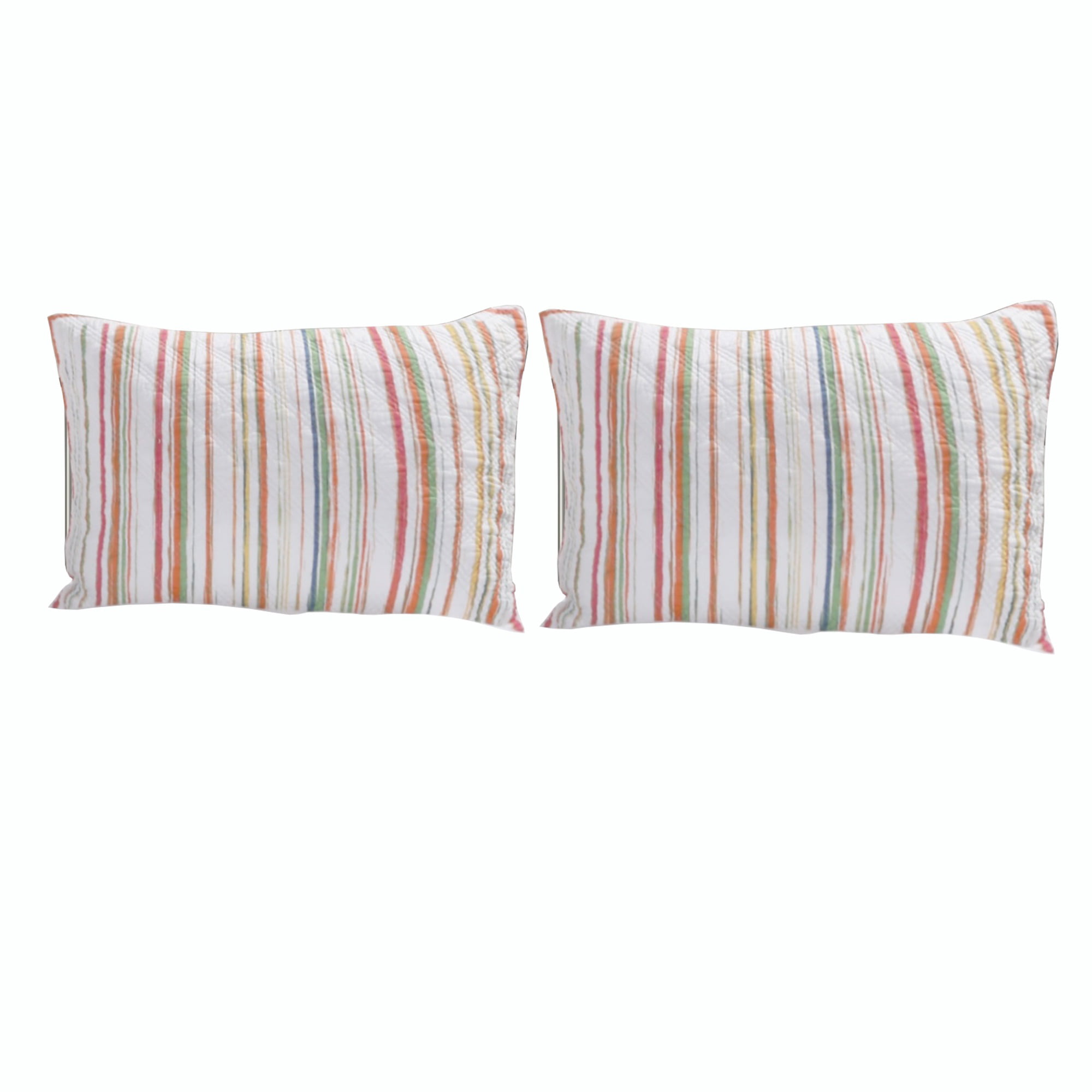 Multicolor Benjara Fabric Pillow Sham with Medallion Pattern and Side Zipper