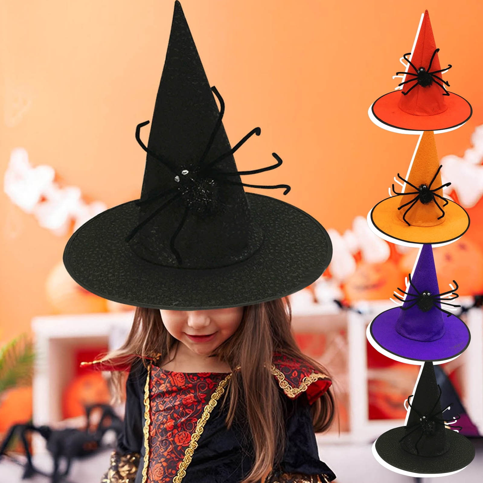 Darzheoy Halloween Witch Hat for Women, Mesh Lace Fancy 
