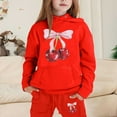 thumbnail image 2 of Girls Outfit Sets Toddler Boy Girl Long Sleeve Cute Print Warm Hoodie Sweatpant Kids Outfits Sweat Suit,2-13Y, 2 of 4
