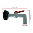 thumbnail image 3 of IBC Container Drain Faucets Household Detachable on/off Control Connector with a Barrels Accessories Spare Parts 90° 25mm, 3 of 8