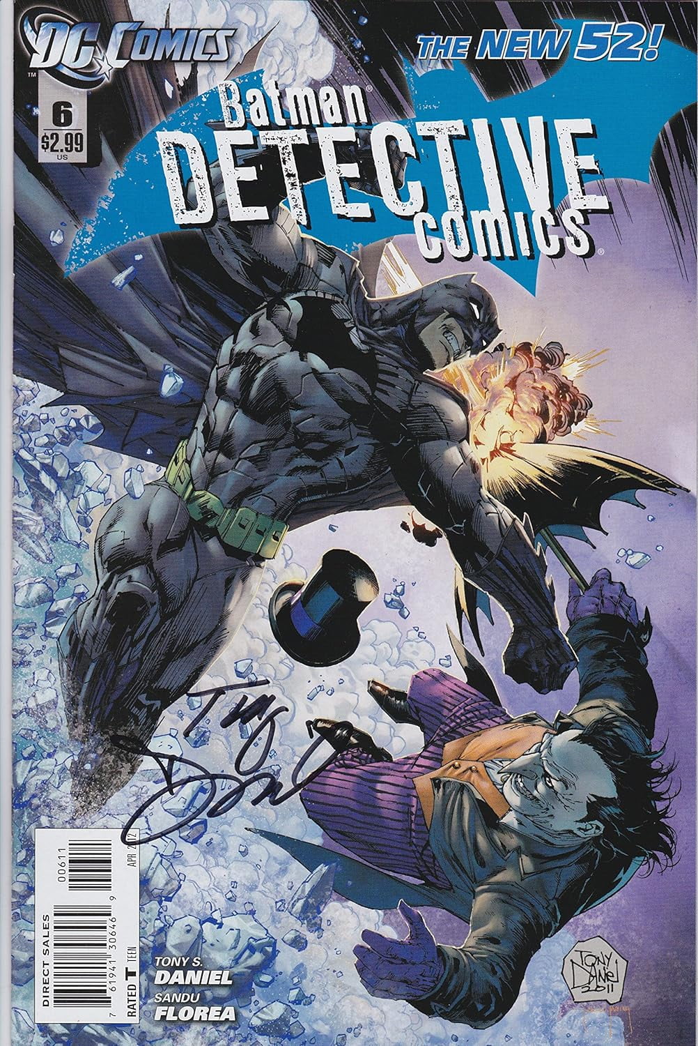Batman Detective #6 Signed by Tony Daniel VF/NM