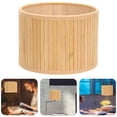thumbnail image 4 of Miangastore Retro Style Bamboo Lampshade for Desk Lamp Home Use Khaki Color E27/E14 Base Compatible 6.3 Inches, 4 of 9