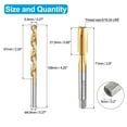 thumbnail image 2 of Uxcell 1pcs 5/16-24 UNF Straight Flute Thread Tap 1pcs 6.9mm Drill Bit Ti-Coated Set, 2 of 7