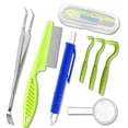 thumbnail image 1 of Tick Removal Tool Kit, 8pcs for Dog and Cats, Green, 1 of 6