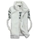 thumbnail image 1 of Chaleco de felpa juvenil para hombre, chaqueta holgada de talla grande con capucha, sin mangas y hombros descubiertos, de piel sintética, para parejas, invierno, 1 of 6