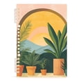 thumbnail image 7 of FORMRS 1-Subject Spiral Notebook 8" x 5" College Ruled 60 Refillable Sheet A5 Hard Cover, Boho Plants, 7 of 7