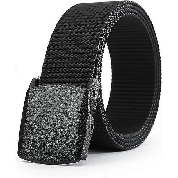 Military Tactical Belts for Men Women Nylon Belt Heavy Duty Quick Release Canvas Buckle Belt (Black,125cm)