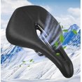 thumbnail image 4 of 2023-Cojín de asiento de bicicleta deportiva, sillín de bicicleta de cuero de microfibra de acero al molibdeno hueco antideslizante, 4 of 5