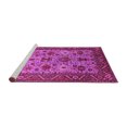 thumbnail image 2 of Ahgly Company Machine Washable Indoor Rectangle Oriental Pink Industrial Area Rugs, 5' x 8', 2 of 4