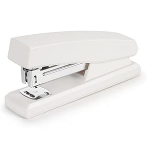 LEEYNEER Stapler  Office Stapler  Stapler for Desk Portable Staplers (White)