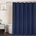 thumbnail image 1 of Fabric Shower Curtain, Hotel Luxury 190GSM Heavy Duty Thick Shower Curtain for Bathroaom Washable, Navy Blue, 72x78 Inches, 1 of 7