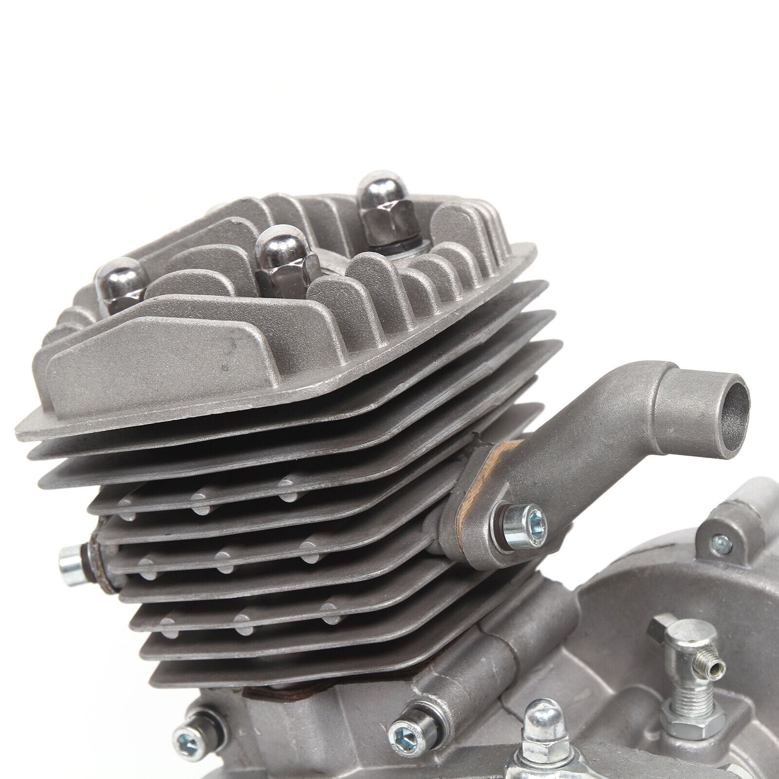 80CC 2-Stroke Engine Kit for Motorized Bicycle, Single-Piece Balanced Crank, 40mm Stroke, High Compression Head, Durable Installation Hardware