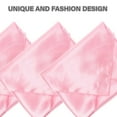 thumbnail image 3 of FUTUREORYY 8Pcs Pink Satin Table Napkins Water Absorption Washable For Dining Table Use, 3 of 5