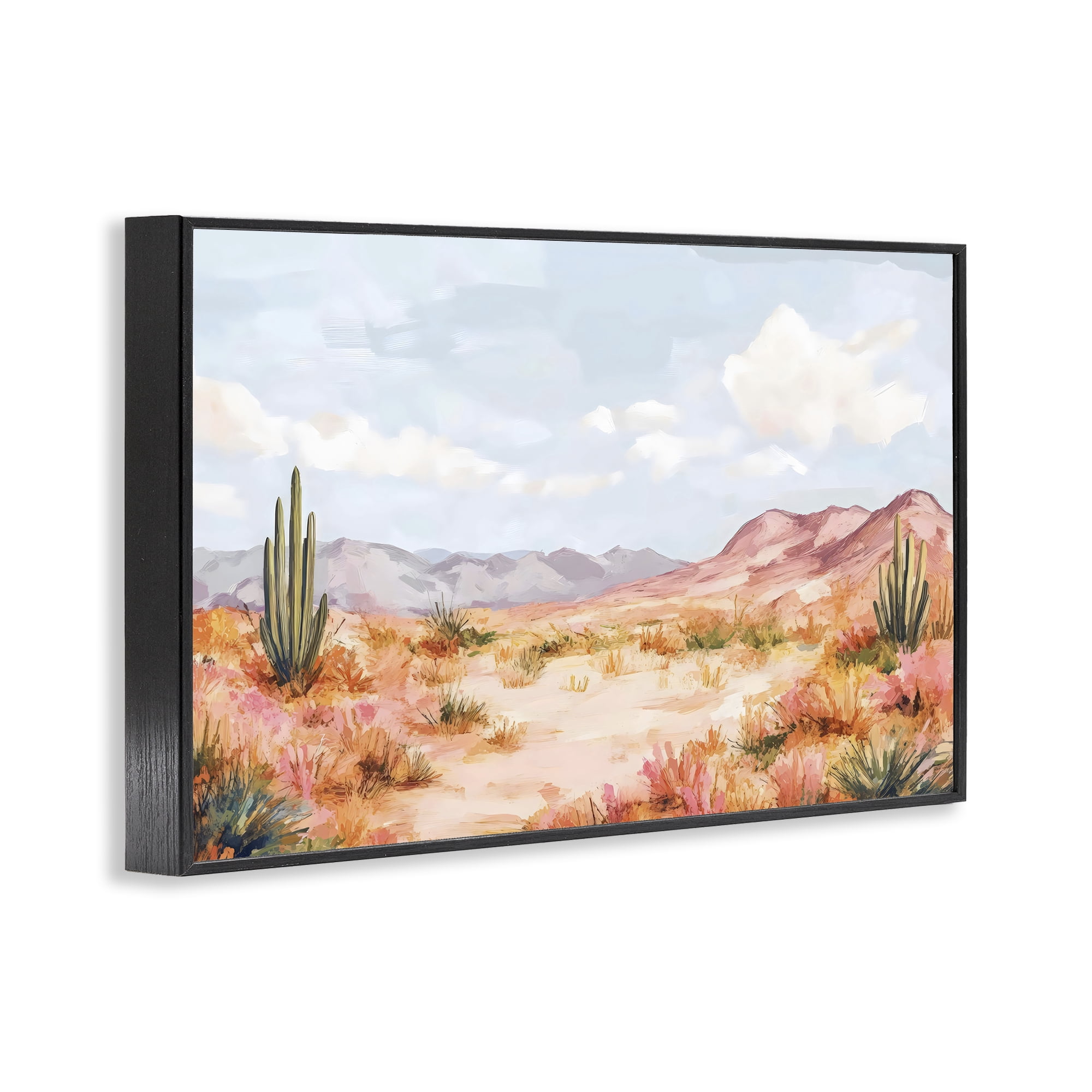 Stupell Industries Pastel Desert Dream Sunset Black Framed Giclee Art, design by Creative Studio