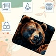 thumbnail image 3 of Bear Mousepad 8.3x9.8 Inch Square Non-Slip Rubber Bottom Printed Desk Mat - Suitable for Office and Gaming, 3 of 6
