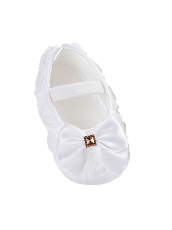 Newborn Infant Baby Girl Bowknot Soft Sole Crib Shoes Prewalker 018