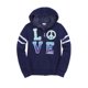 thumbnail image 1 of Justice Girls Tie Dye Sports Sudadera con capucha, azul, 12 Justice Sudadera, 1 of 2