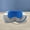 Blue, variant on 2 in 1 U-Shaped Travel Neck Pillow with Attached Light Blocking Eye Mask, Portable PP Cotton Sleep Pillow for Airplane Car Train Trips