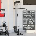 thumbnail image 4 of Synergee Machine à Câbles LAT à Tirer vers le Bas et LAT en Rangée avec Plaque de Pied Relevable, Station de Poulie Haute et Basse pour Plaques de 1” et 2”. Machine de Musculation pour Gym à Domicile., 4 of 6