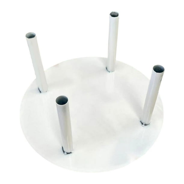 Soporte de exhibición de flores para poste, base para flores, soporte resistente para arreglos florales de pie para bodas, centros de mesa y salas de Cuatro polos