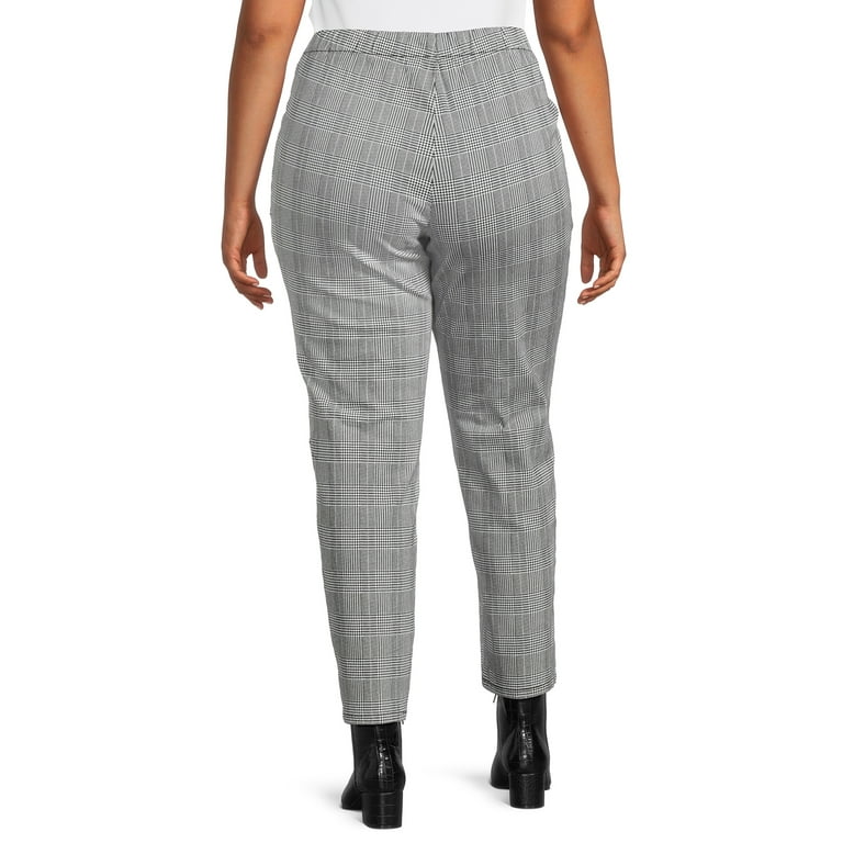 Just My Size Women's Plus Size Tummy Control Pull-On Dress Pants