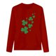 thumbnail image 4 of Uootdi St Patricks Day Long Sleeve Shirts for Women Retro Lucky Clover Tshirt Irish Shamrock Graphic Tee Tops Gift, 4 of 5