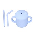 thumbnail image 2 of Vaso de silicona con pajita, vaso de silicona para bebés, vaso de silicona para bebés, vaso para niños pequeños, diseñado meticulosamente, 2 of 14