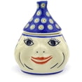 thumbnail image 3 of Polmedia Polish Pottery Peacock Garlic Kitchen Canister, 3 of 6