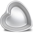 thumbnail image 1 of 6 ×3 Inch Heart Shape Cake Pan, Baking Pan,Anodized Heart Cake Pan, Aluminum Cake Pan, For Valentine's Day Wedding Birthday and Other Occasions Cake.silver, 1 of 5