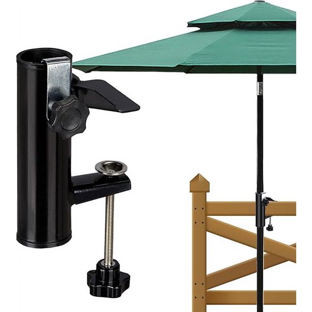 Soporte para sombrilla Soporte para sombrilla Balcón Soporte para sombrilla Barandilla Soporte para sombrilla Balcón Fijación para sombrilla Fijación para sombrilla para mesas de balcón, terrazas o m