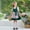 Green, variant on Girls' 3-Piece Floral Dirndl Outfit with Apron & Headscarf, Complete set for Oktoberfest, Halloween and themed events, 5-14 Years Pink 9-10 Years