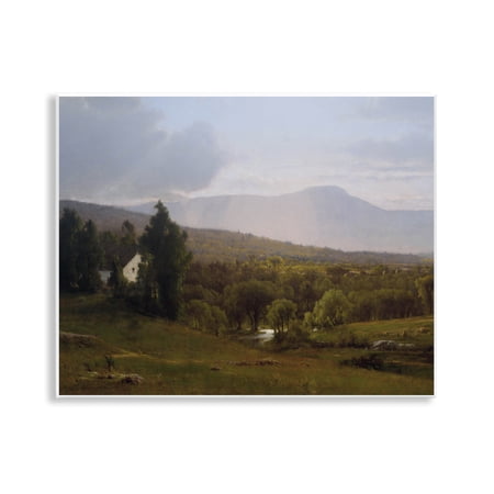 Cabins in Peaceful Vista Wall Plaque Art, design by Lettered and Lined