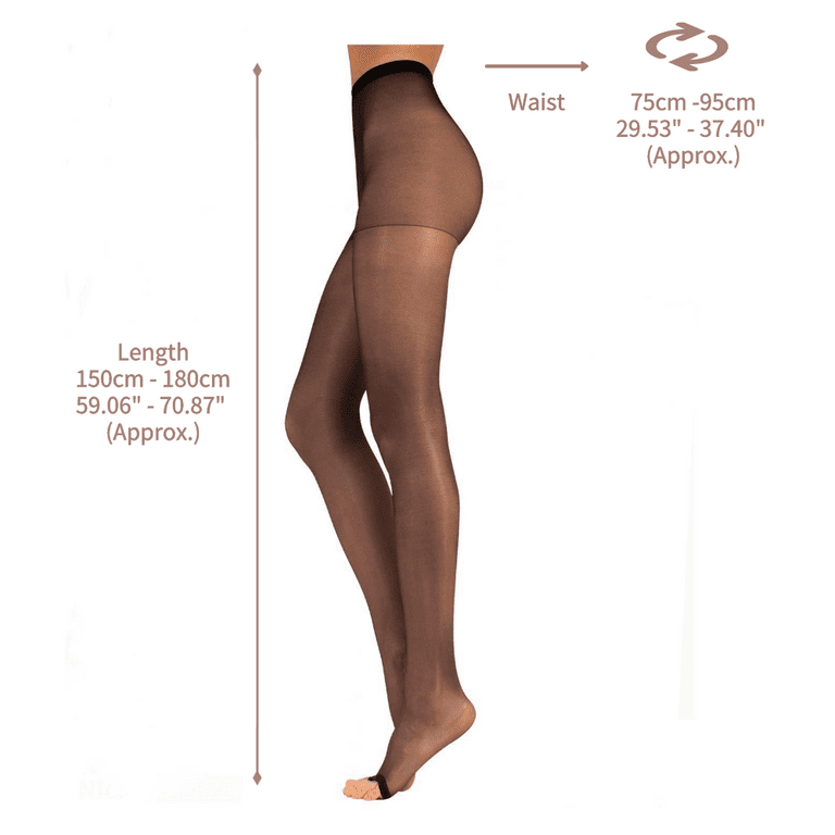 3PCS Women's Sheer Tights - 20D Control Top Pantyhose with