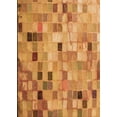 thumbnail image 1 of Ahgly Company Machine Washable Indoor Rectangle Transitional Beer Orange Area Rugs, 5' x 7', 1 of 7