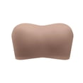thumbnail image 3 of AHTJRT Strapless Bra for Women Non-Slip Silicone Wireless Seamless Push Up Bandeau Bras Straps Soft Convertible Tube Tops Coffee S, 3 of 8