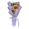 thumbnail image 2 of Clearance! Crochet Flower Plush — Handmade Sunflower Stuffed Animal Bouquet, Cute Plushies for Girls, Baby Toy Decor, Romantic Gift for Valentine's Day,Purple, 2 of 3
