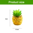 thumbnail image 2 of 4 Uds. De suculentas de simulación, bonsái, macetas de plástico chapadas en oro, pequeños adornos creativos, plantas verdes artificiales, 2 of 5